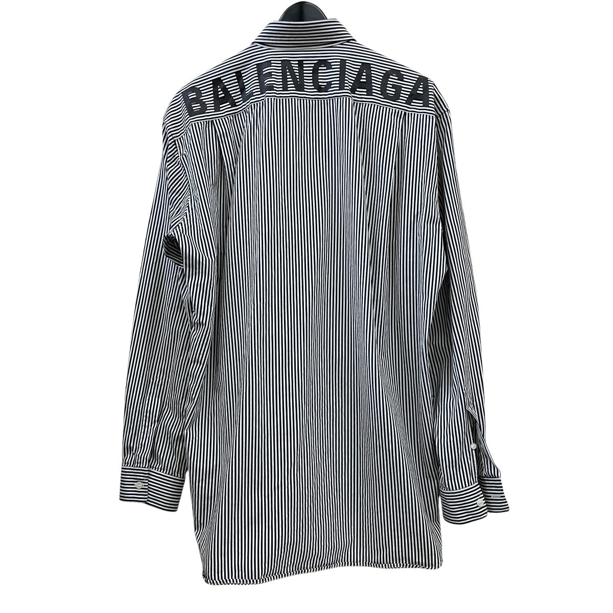 BALENCIAGA ストライプボタンダウン長袖シャツJP57 2019 00665 古着・中古-2枚目のアイテム画像