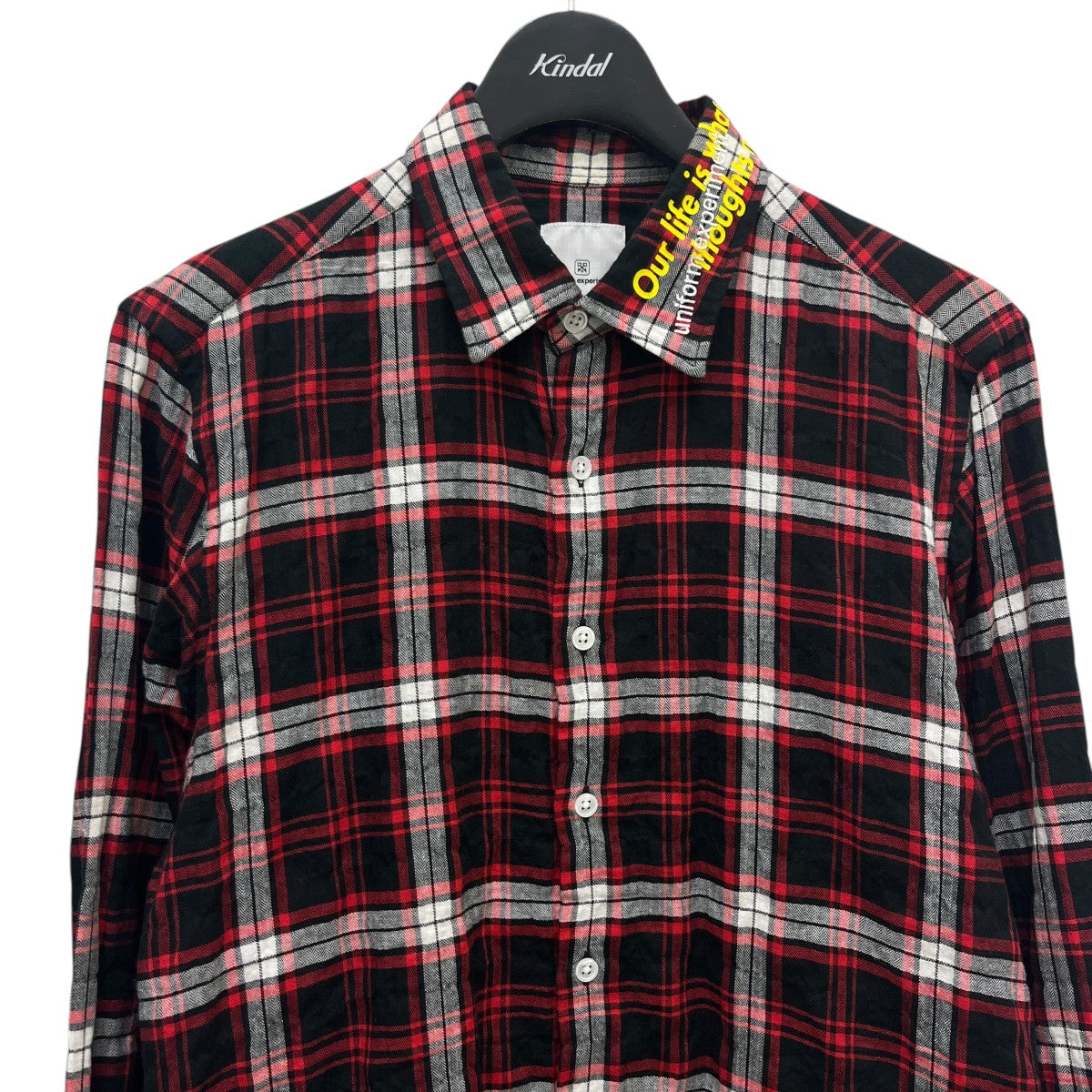 uniform experiment チェック長袖シャツUE-180014 古着・中古-3枚目のアイテム画像
