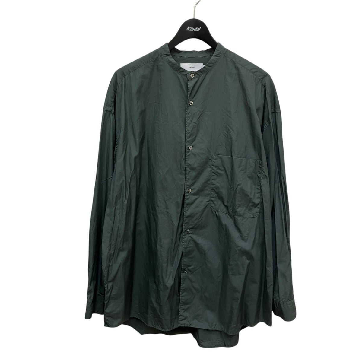 Graphpaper BROAD OVERSIZED L S BAND COLLAR SHIRT長袖シャツGM211-50111B 古着・中古-1枚目のアイテム画像