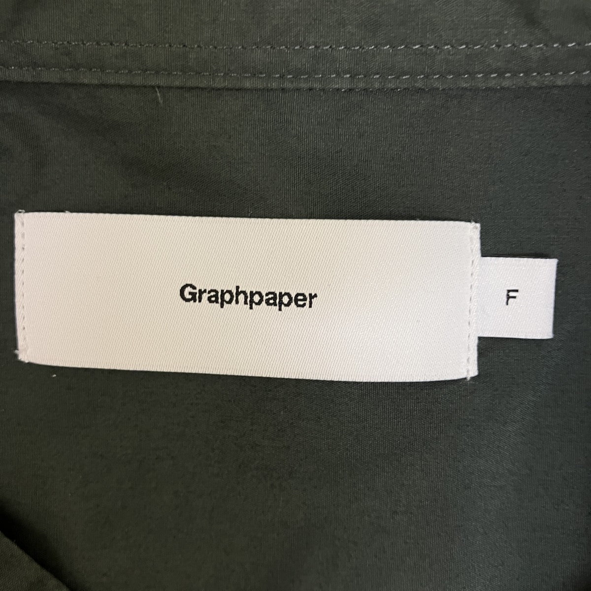 Graphpaper BROAD OVERSIZED L S BAND COLLAR SHIRT長袖シャツGM211-50111B 古着・中古-6枚目のアイテム画像
