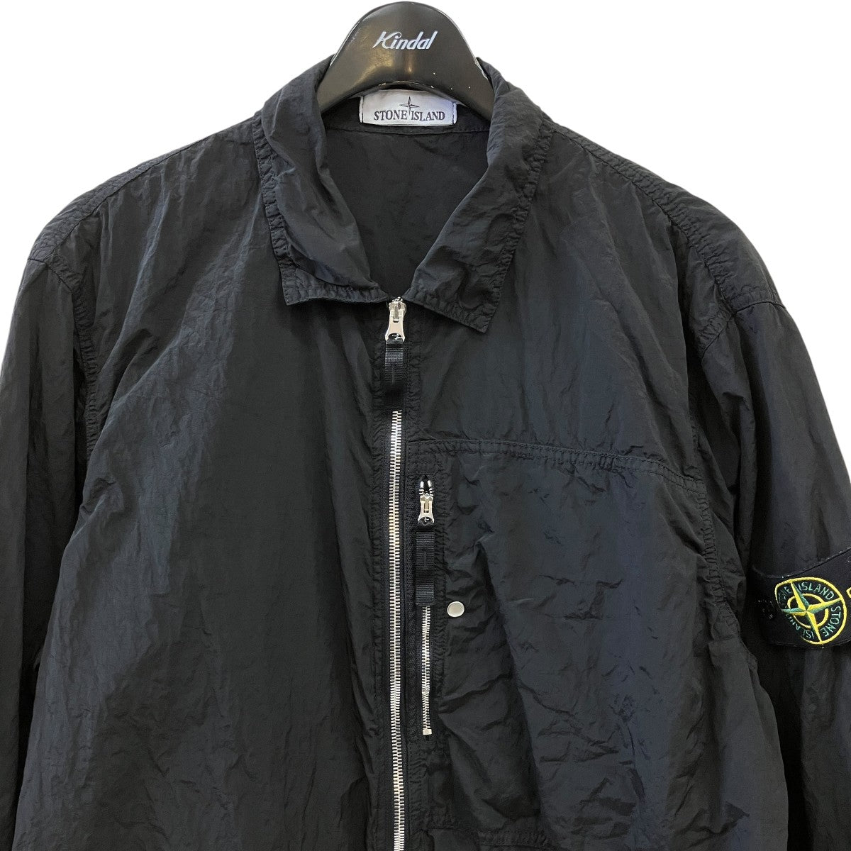 STONE ISLAND 25SSNylon Metal ECONYL OvershirtジップブルゾンK1S151200005S0019 古着・中古-3枚目のアイテム画像