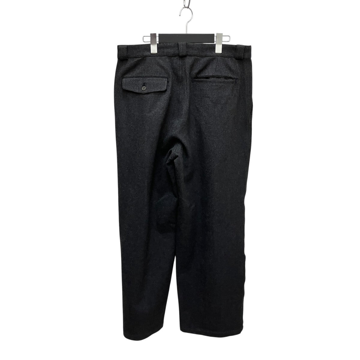 George Wool Wide Two Tuck PantストレートパンツBBS-75130