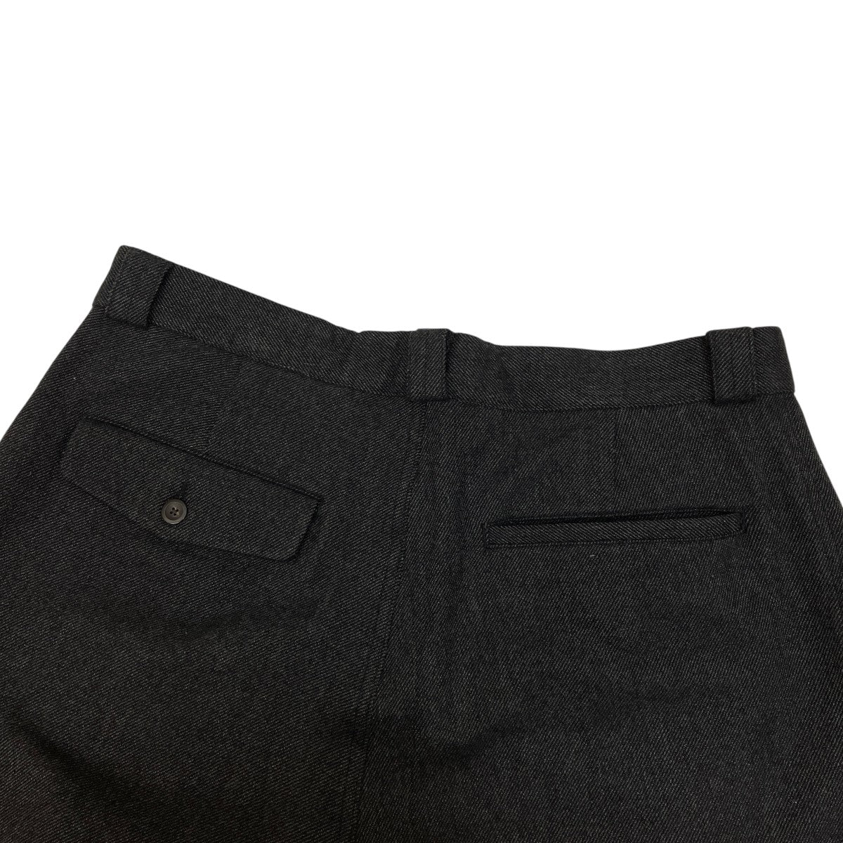 George Wool Wide Two Tuck PantストレートパンツBBS-75130