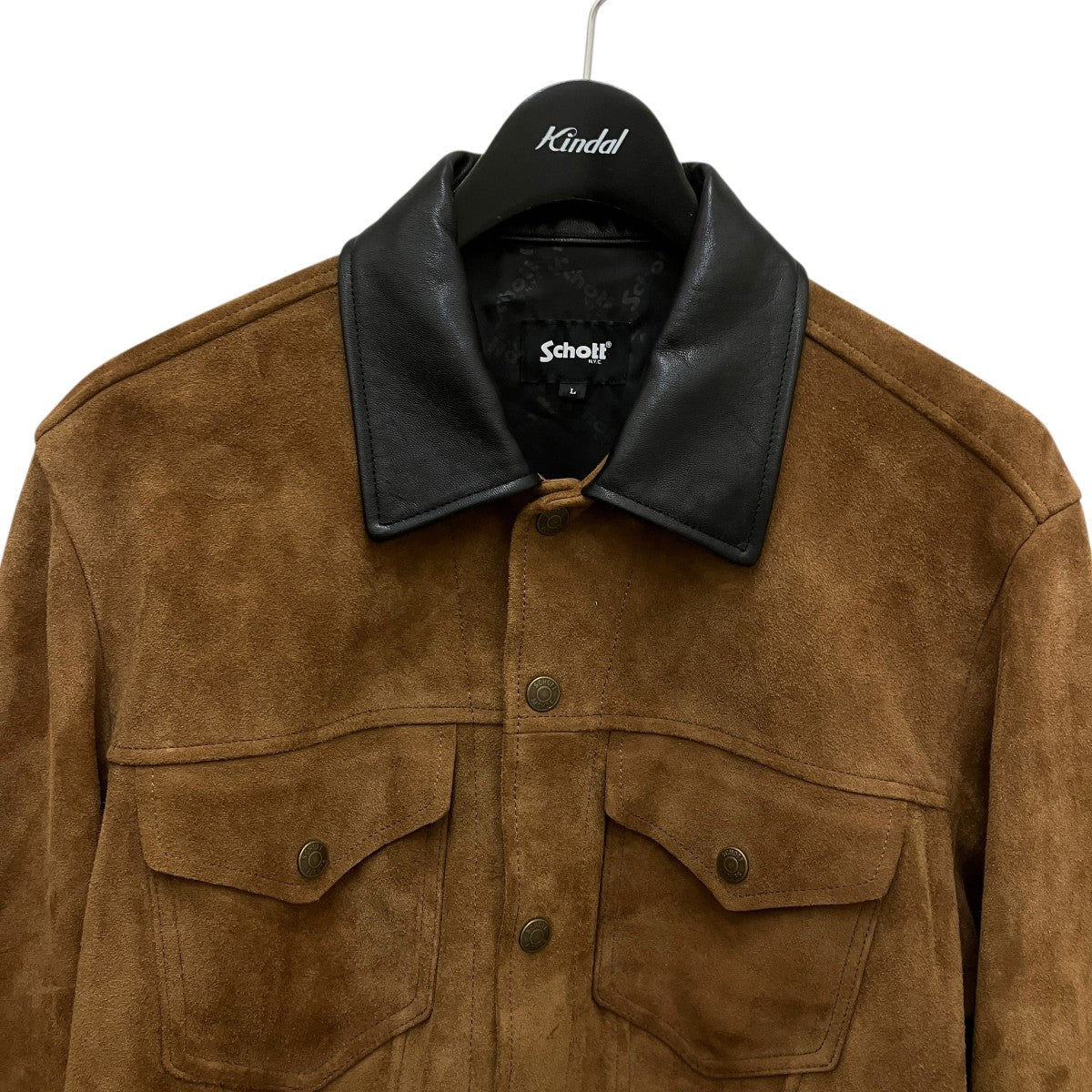 Schott SUEDE SHORT HORN JACKETレザージャケット782-4250006 古着・中古-2枚目のアイテム画像