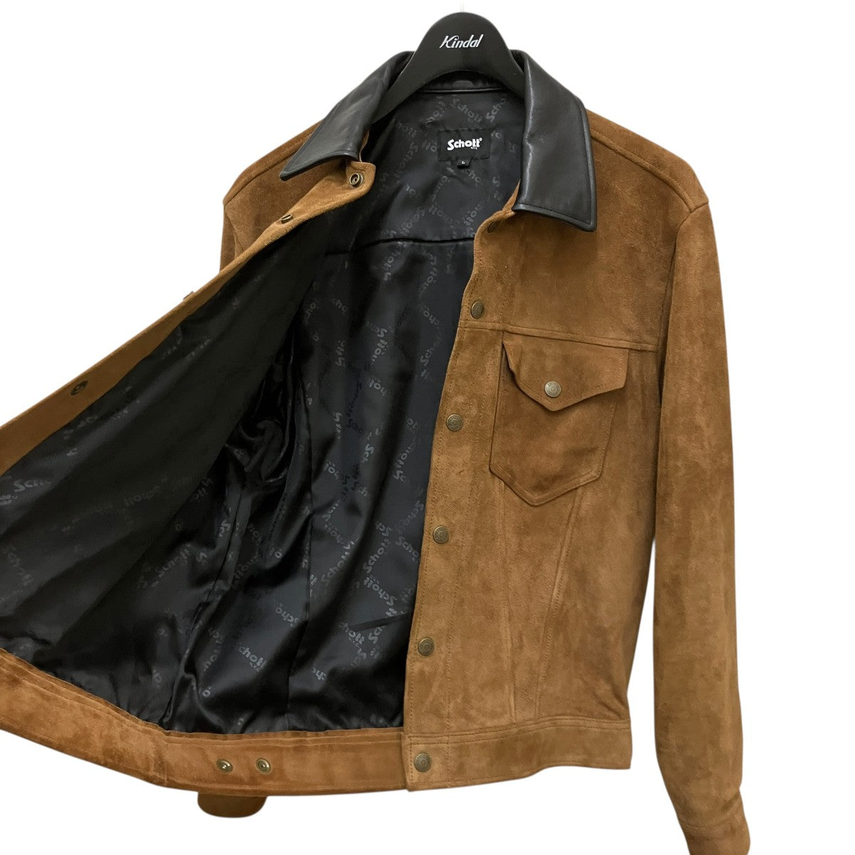 Schott SUEDE SHORT HORN JACKETレザージャケット782-4250006 古着・中古-4枚目のアイテム画像