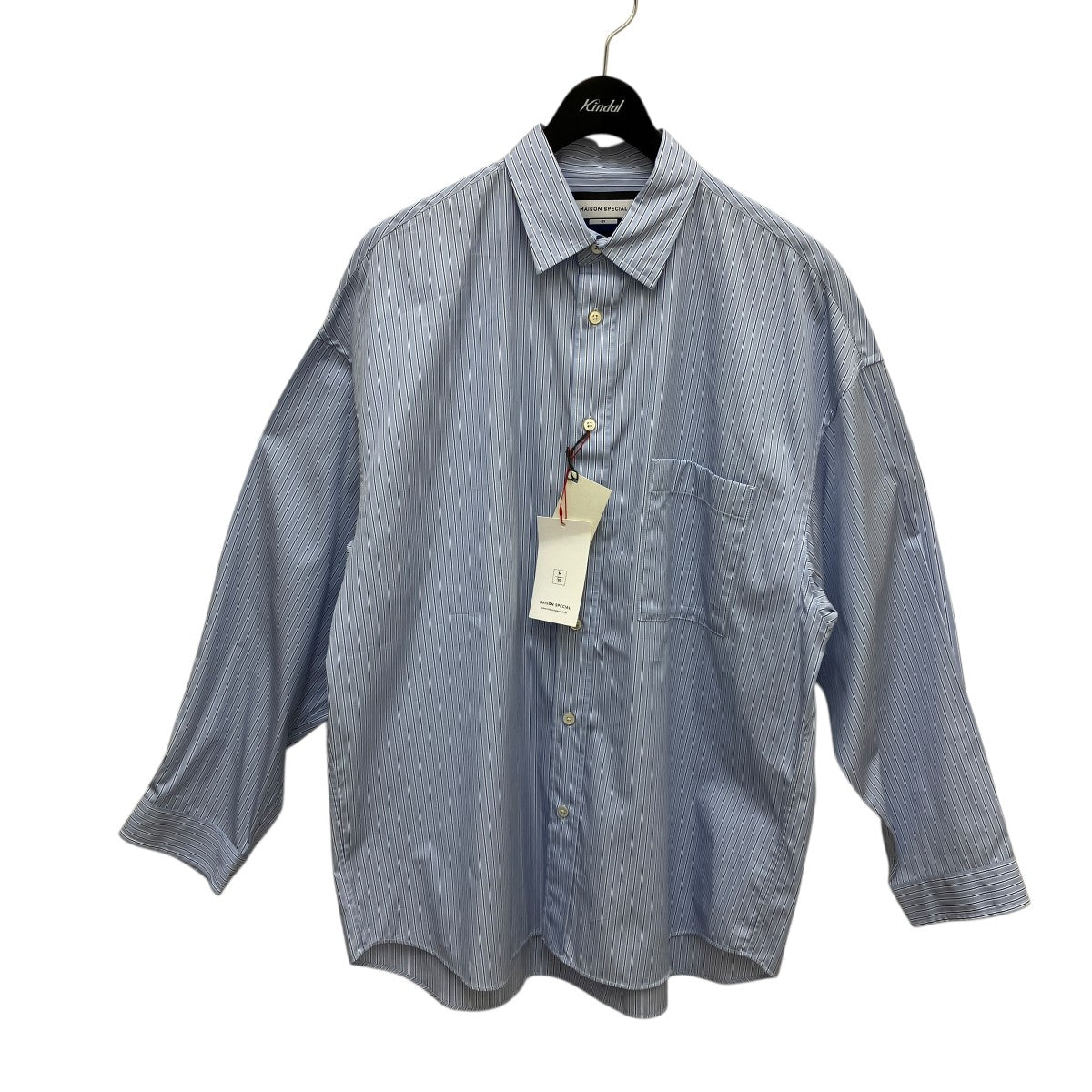 THOMAS MASON Prime-Over Shirtストライプシャツ11232311210 古着・中古-1枚目のアイテム画像