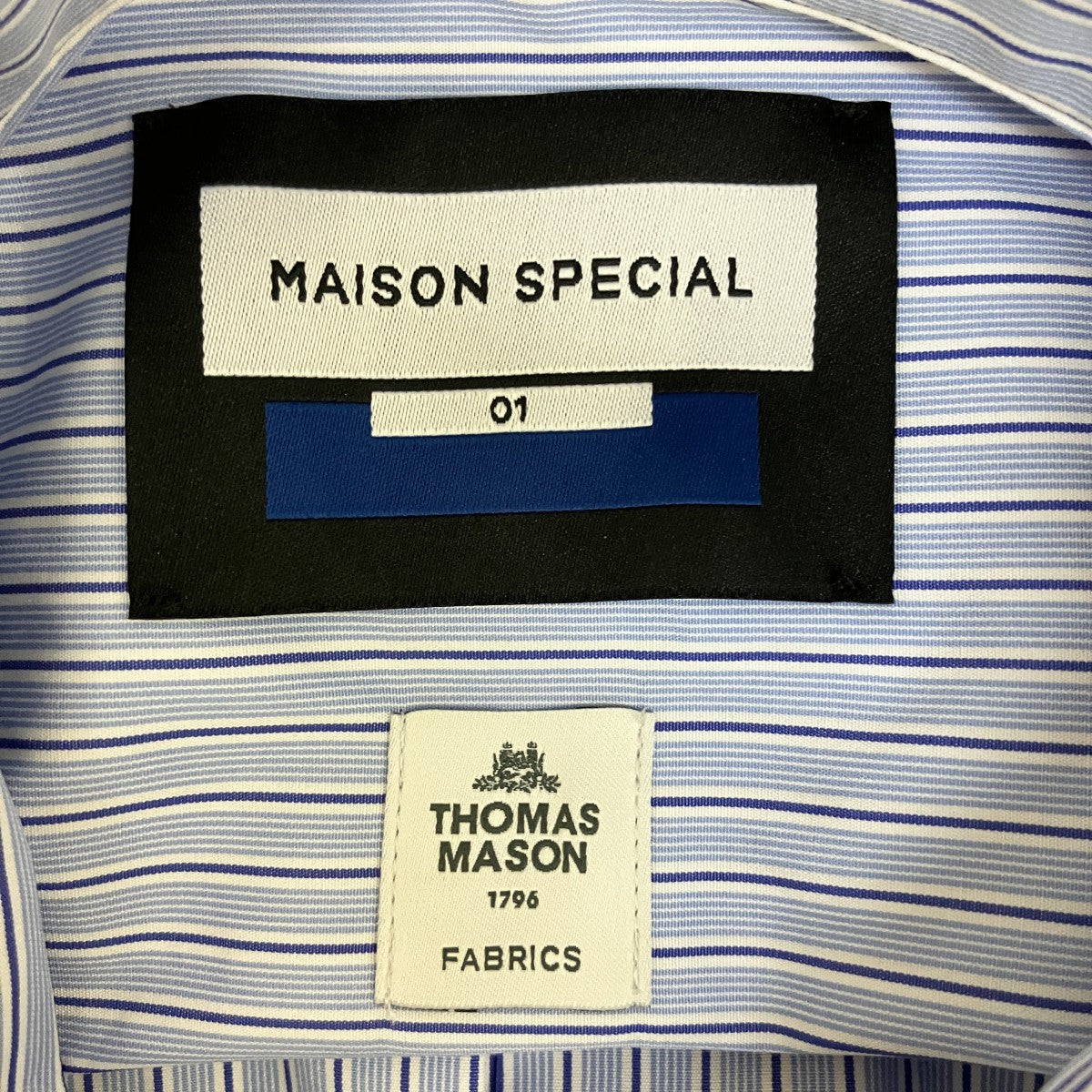 THOMAS MASON Prime-Over Shirtストライプシャツ11232311210 古着・中古-5枚目のアイテム画像