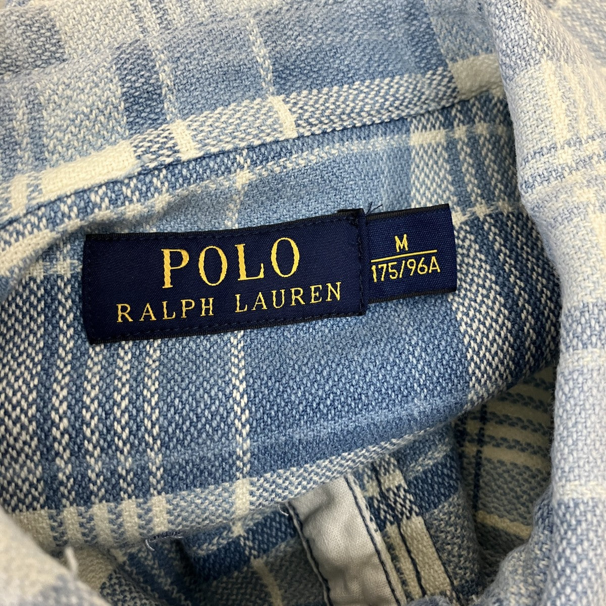 Polo by Ralph Lauren チェック柄ネルシャツ M POLO RALPH LAUREN(ポロラルフローレン) チェックネルシャツ ブルー