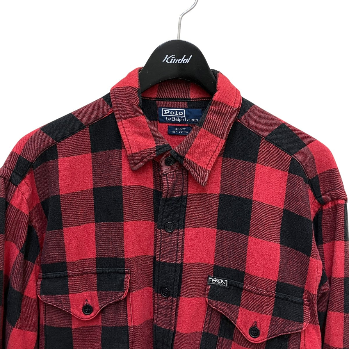 POLO RALPH LAUREN ブロックチェック長袖シャツ 古着・中古-2枚目のアイテム画像