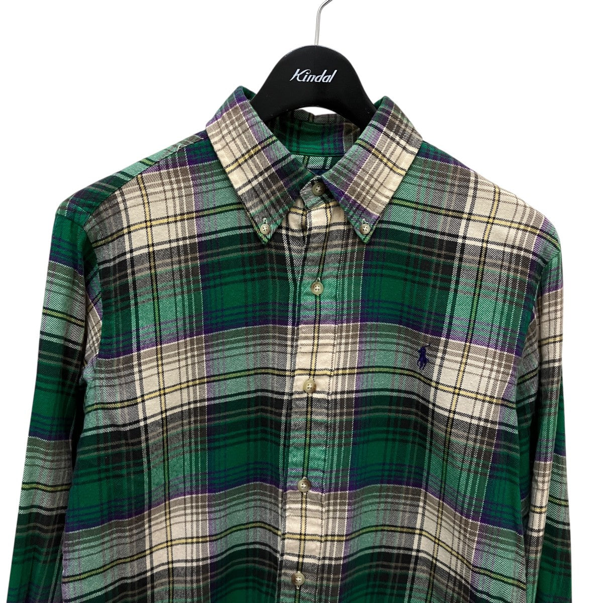 RALPH LAUREN チェック長袖シャツ 古着・中古-2枚目のアイテム画像