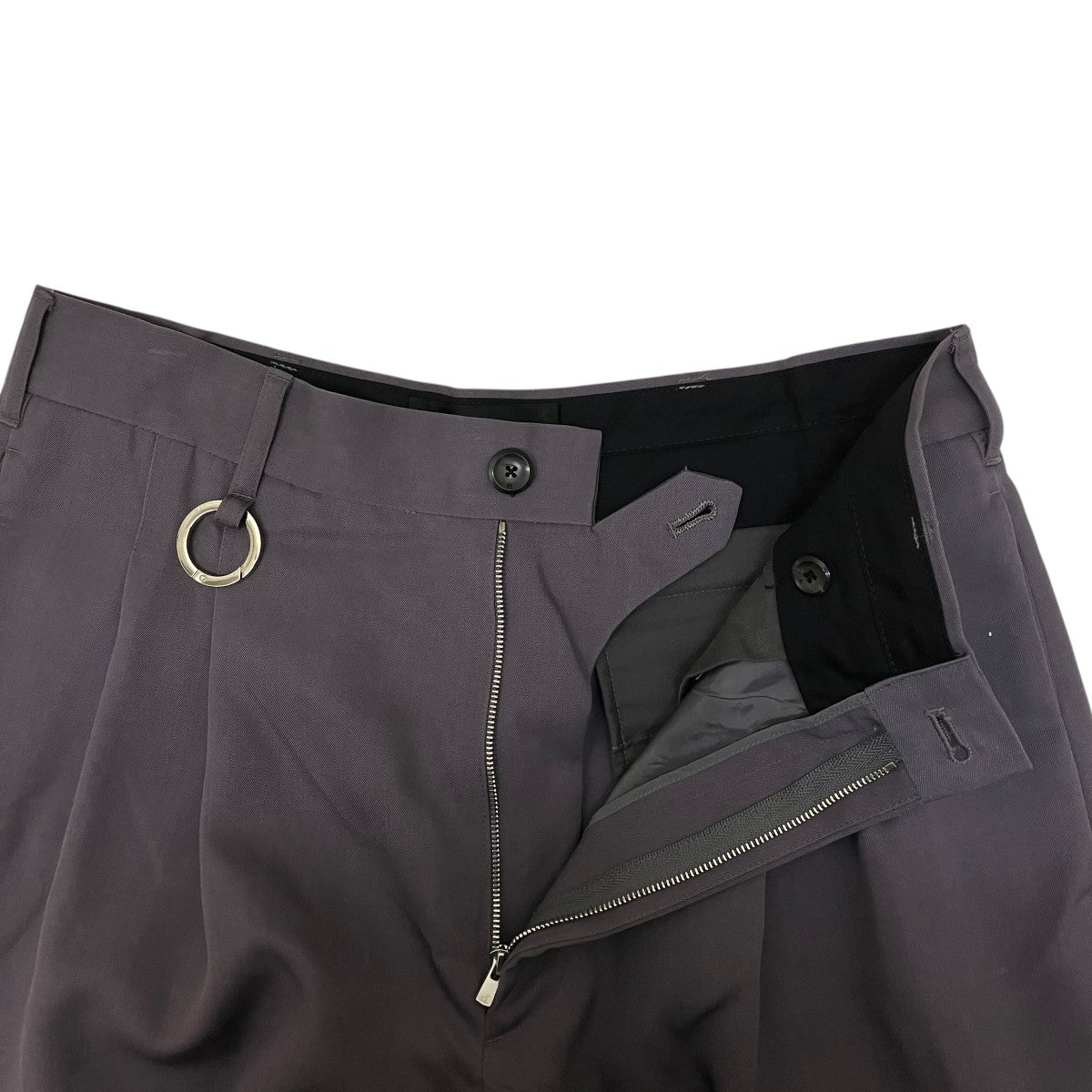 th products OSCAR ／ Super Semi-Wide Tailored Pantsウールパンツ 古着・中古-3枚目のアイテム画像