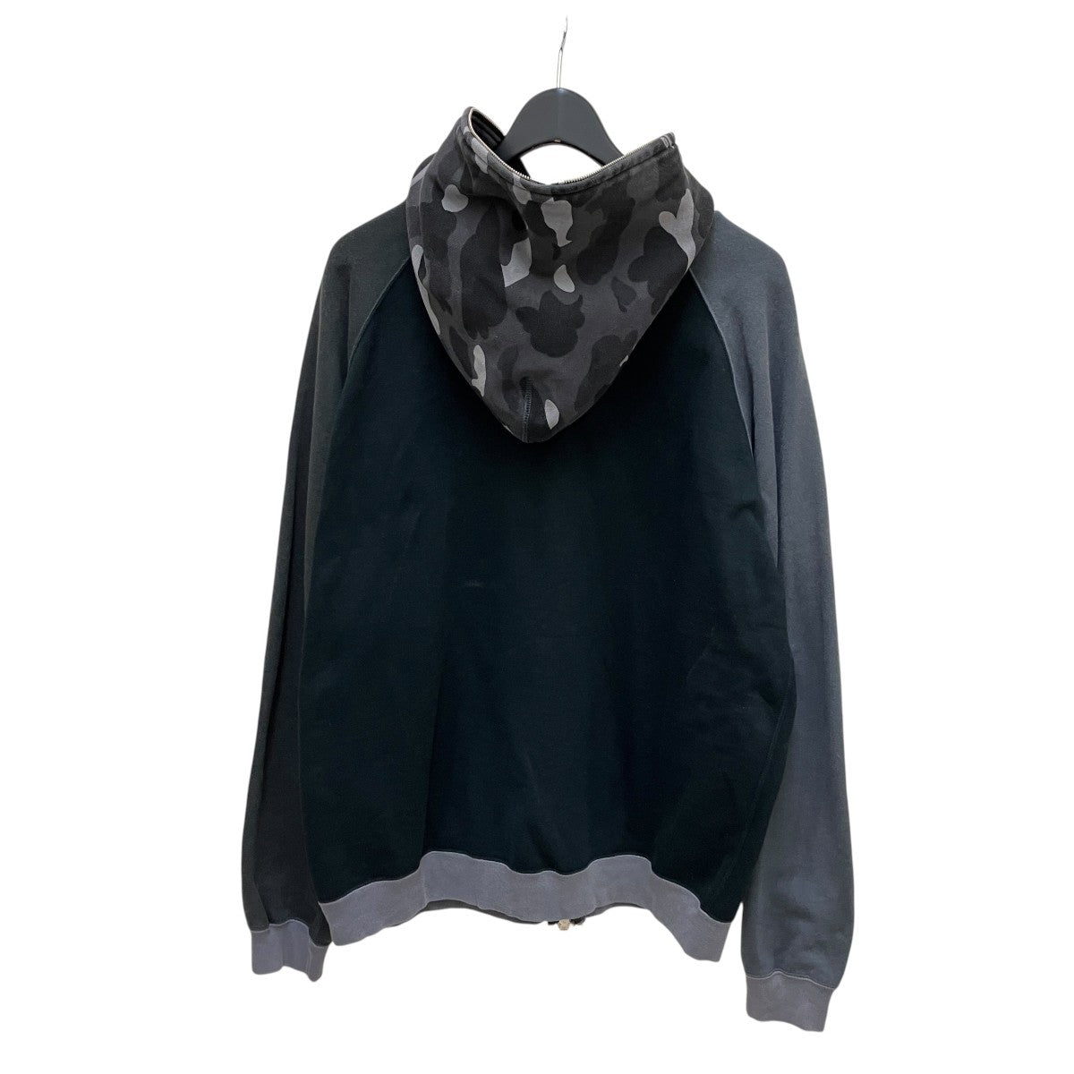 BAPE BY A BATHING APE 無地×カモフラフルジップパーカー 古着・中古-3枚目のアイテム画像