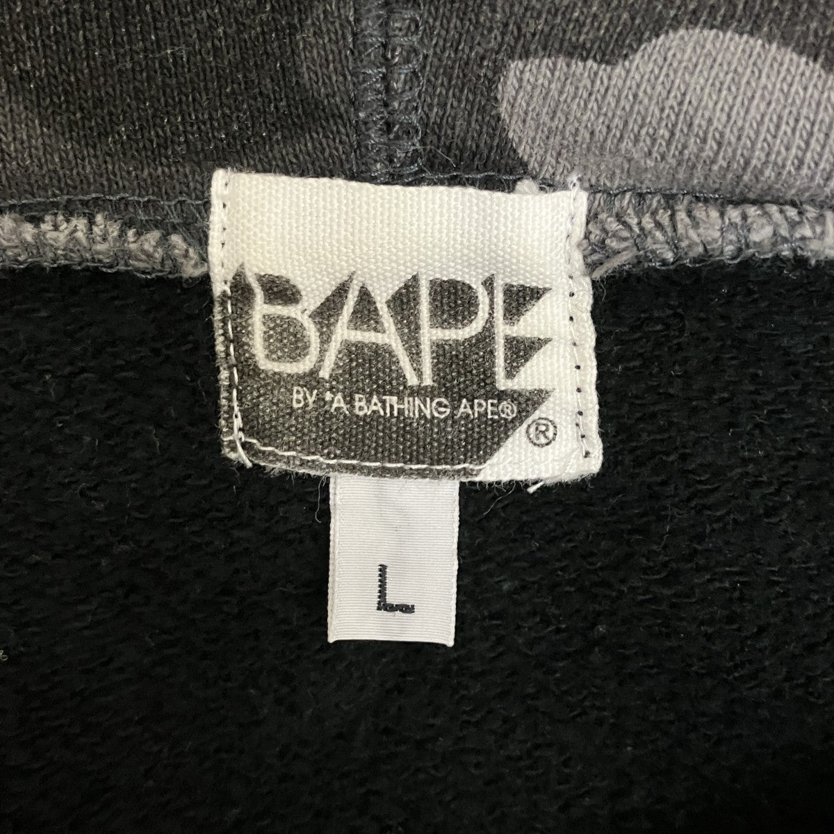 BAPE BY A BATHING APE 無地×カモフラフルジップパーカー 古着・中古-6枚目のアイテム画像
