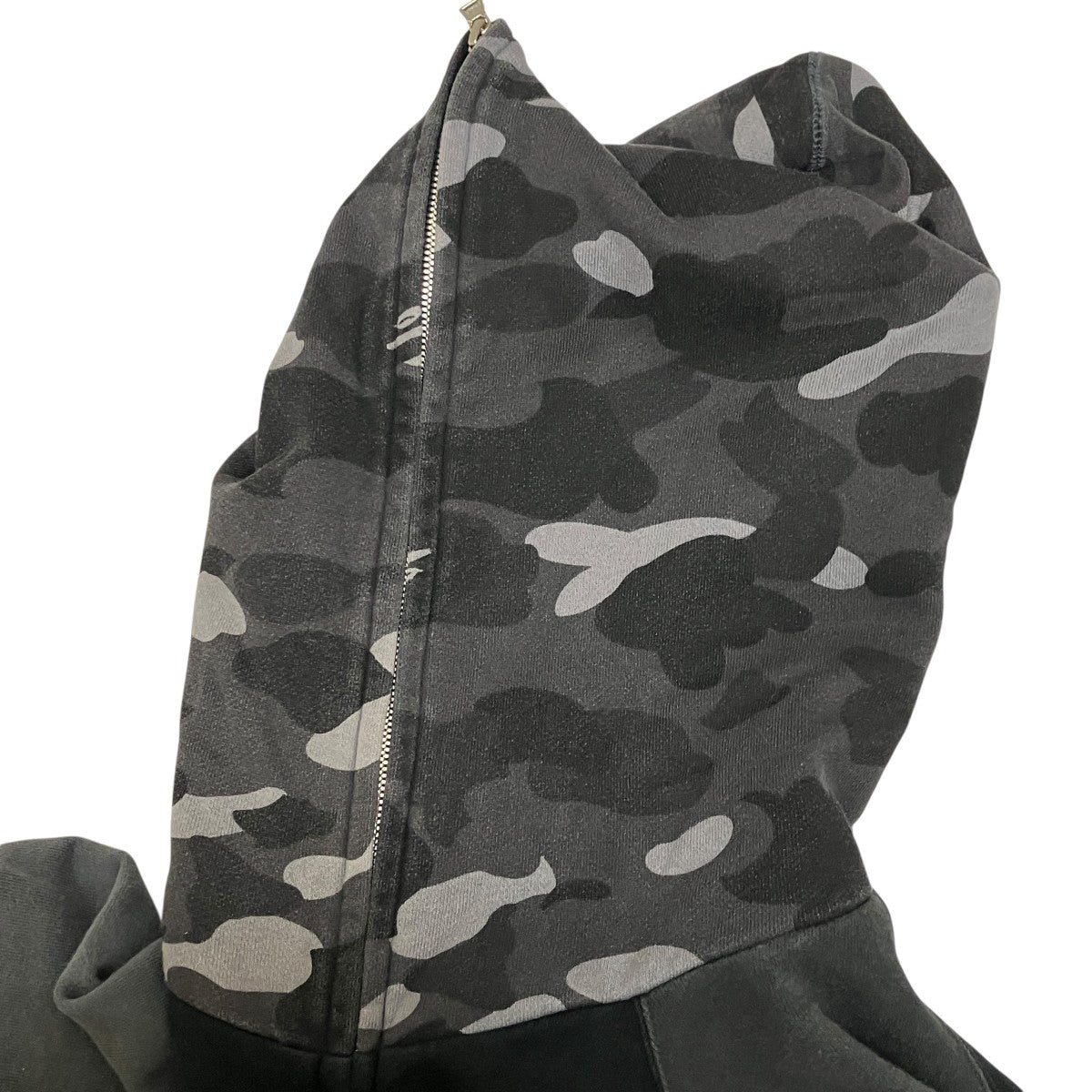 BAPE BY A BATHING APE 無地×カモフラフルジップパーカー 古着・中古-8枚目のアイテム画像