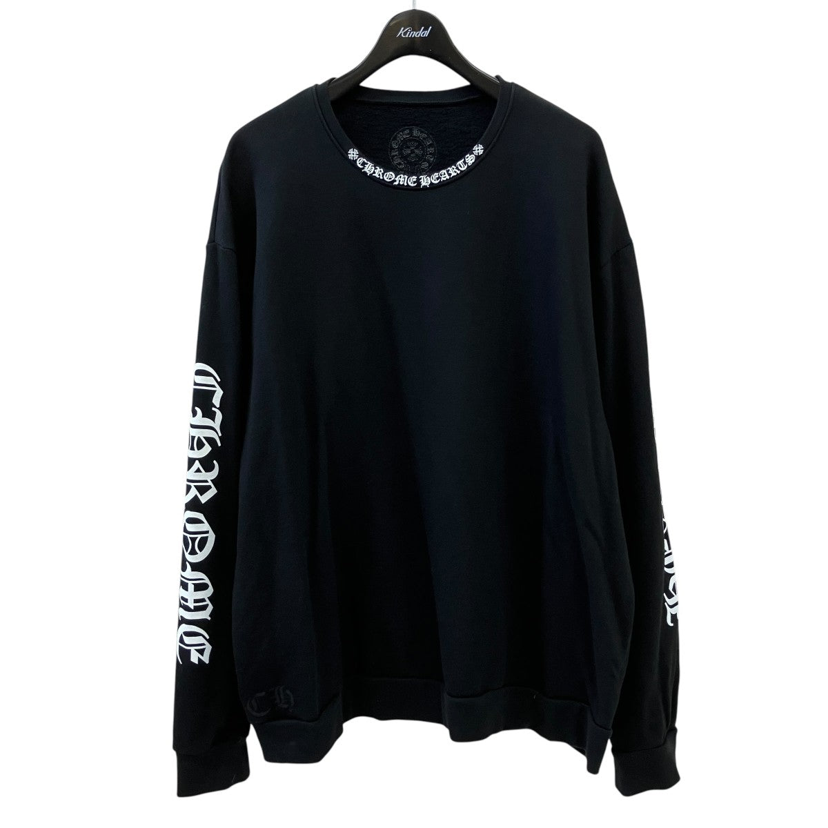 CHROME HEARTS Neck Logo crewneck sweatshirtクルーネックスウェット 古着・中古-1枚目のアイテム画像