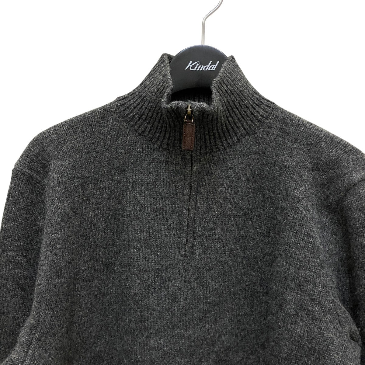POLO RALPH LAUREN ラムウールハーフジップニット 古着・中古-2枚目のアイテム画像