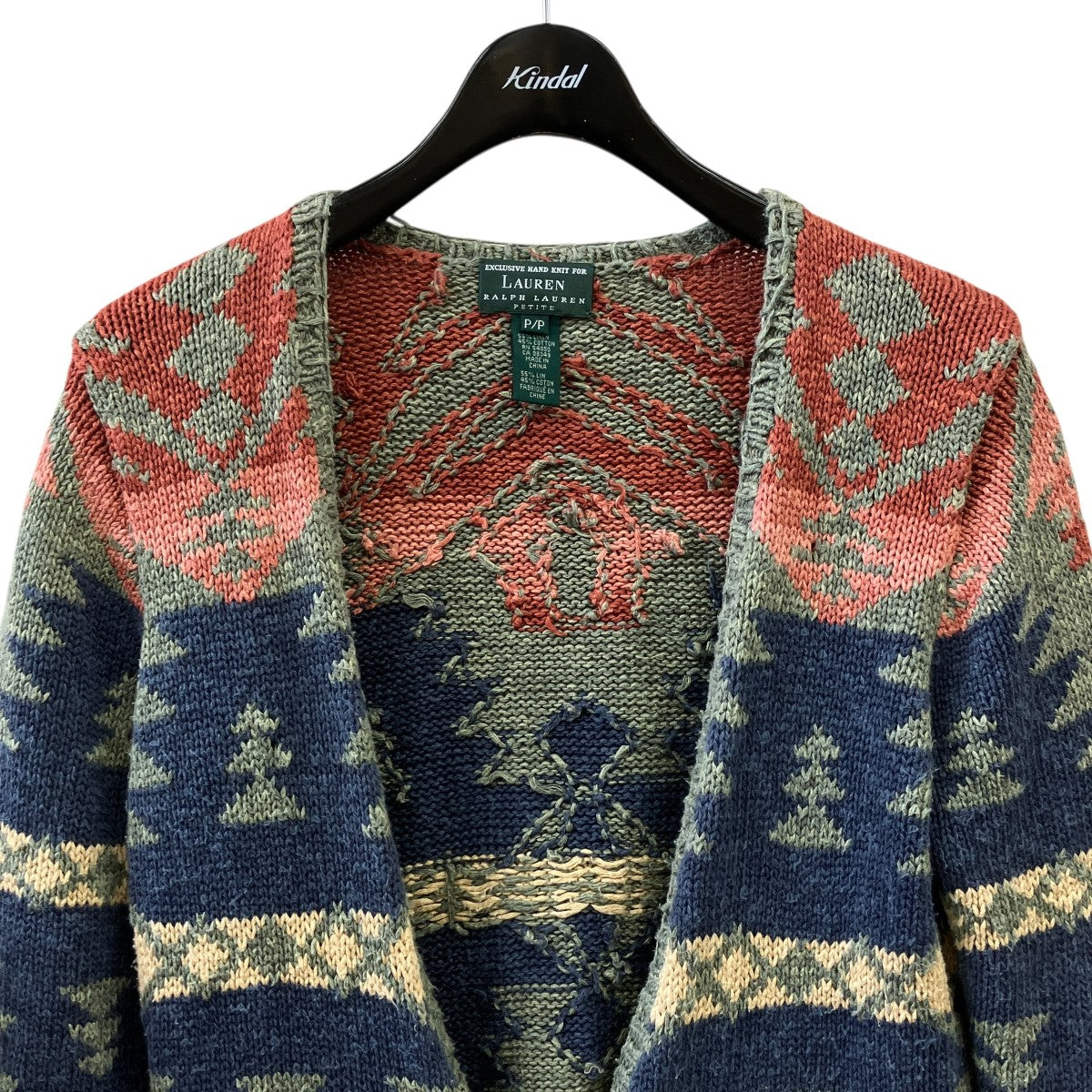 LAUREN RALPH LAUREN 00S vintageカーディガン 古着・中古-3枚目のアイテム画像