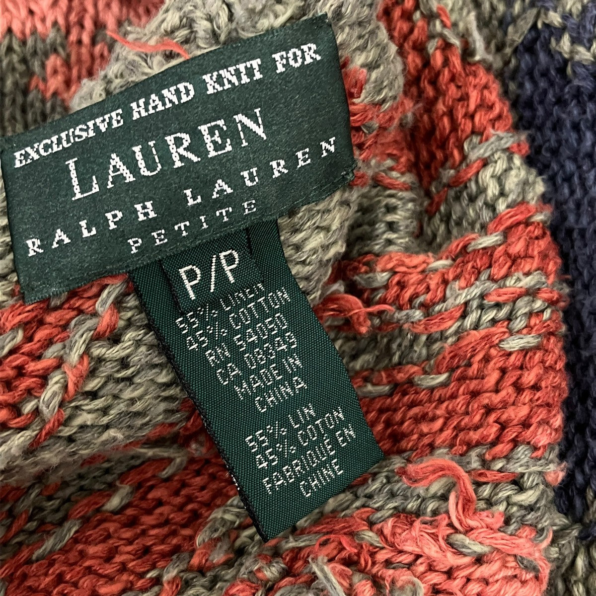 LAUREN RALPH LAUREN 00S vintageカーディガン 古着・中古-5枚目のアイテム画像