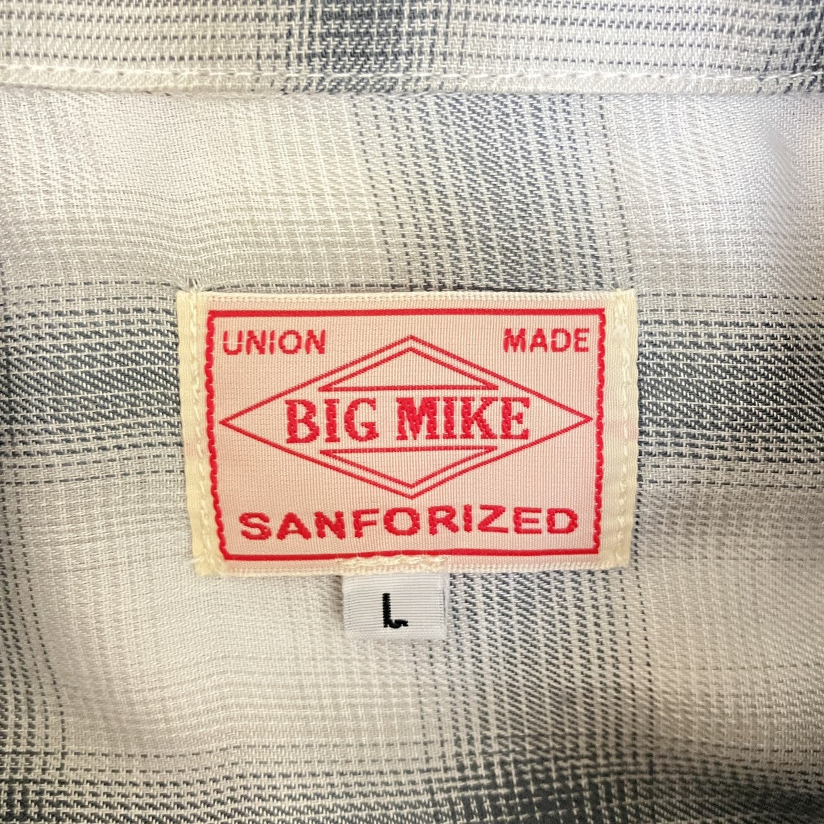 BIG MIKE 長袖オンブレーチェックシャツ102425012 古着・中古-5枚目のアイテム画像