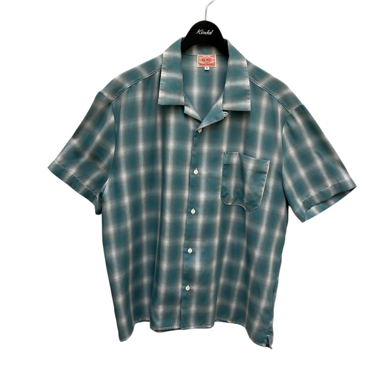 BIG MIKE オンブレーチェック半袖シャツ 古着・中古-1枚目のアイテム画像