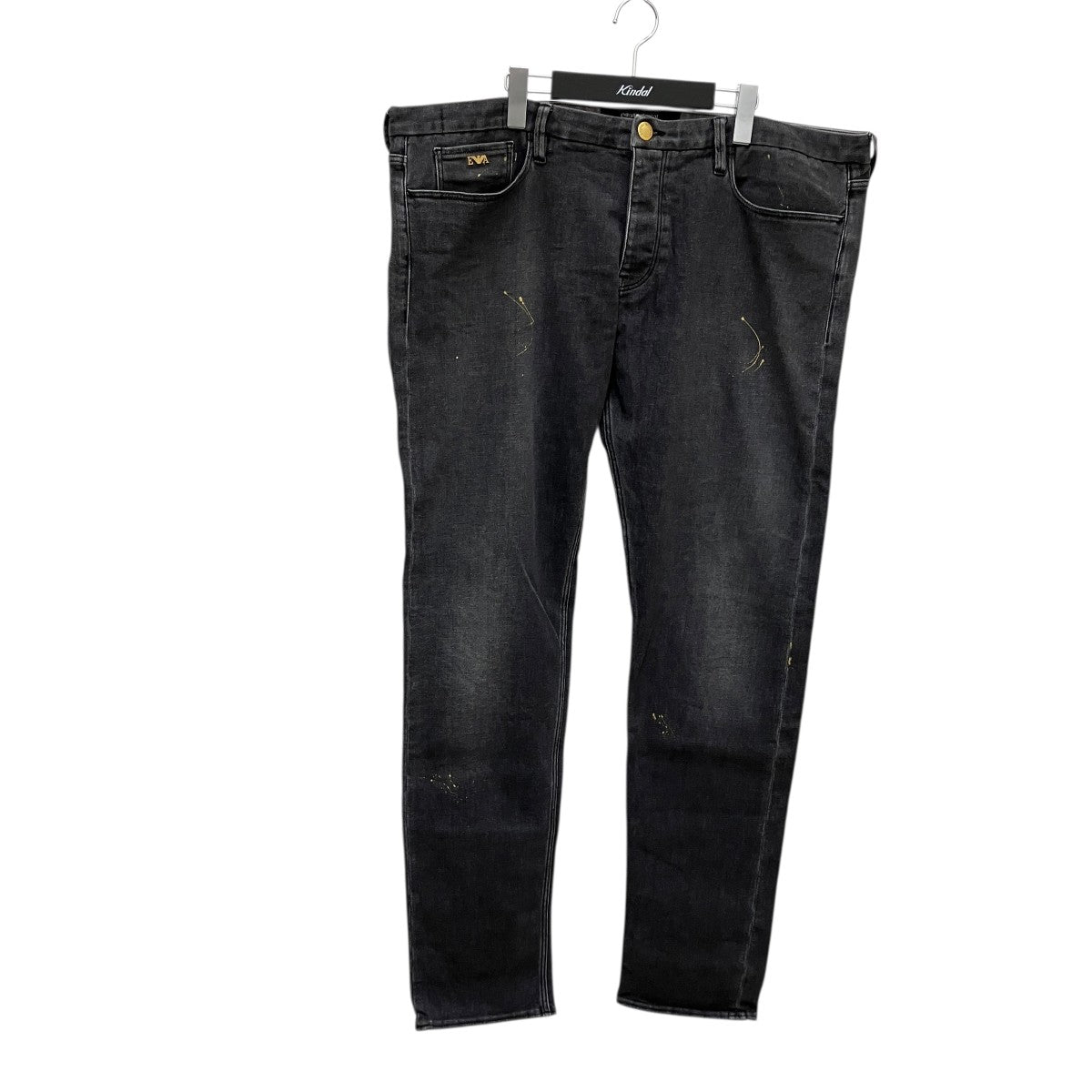 EMPORIO ARMANI ブラックジーンズ3Z1J00 1D81Z 古着・中古-1枚目のアイテム画像