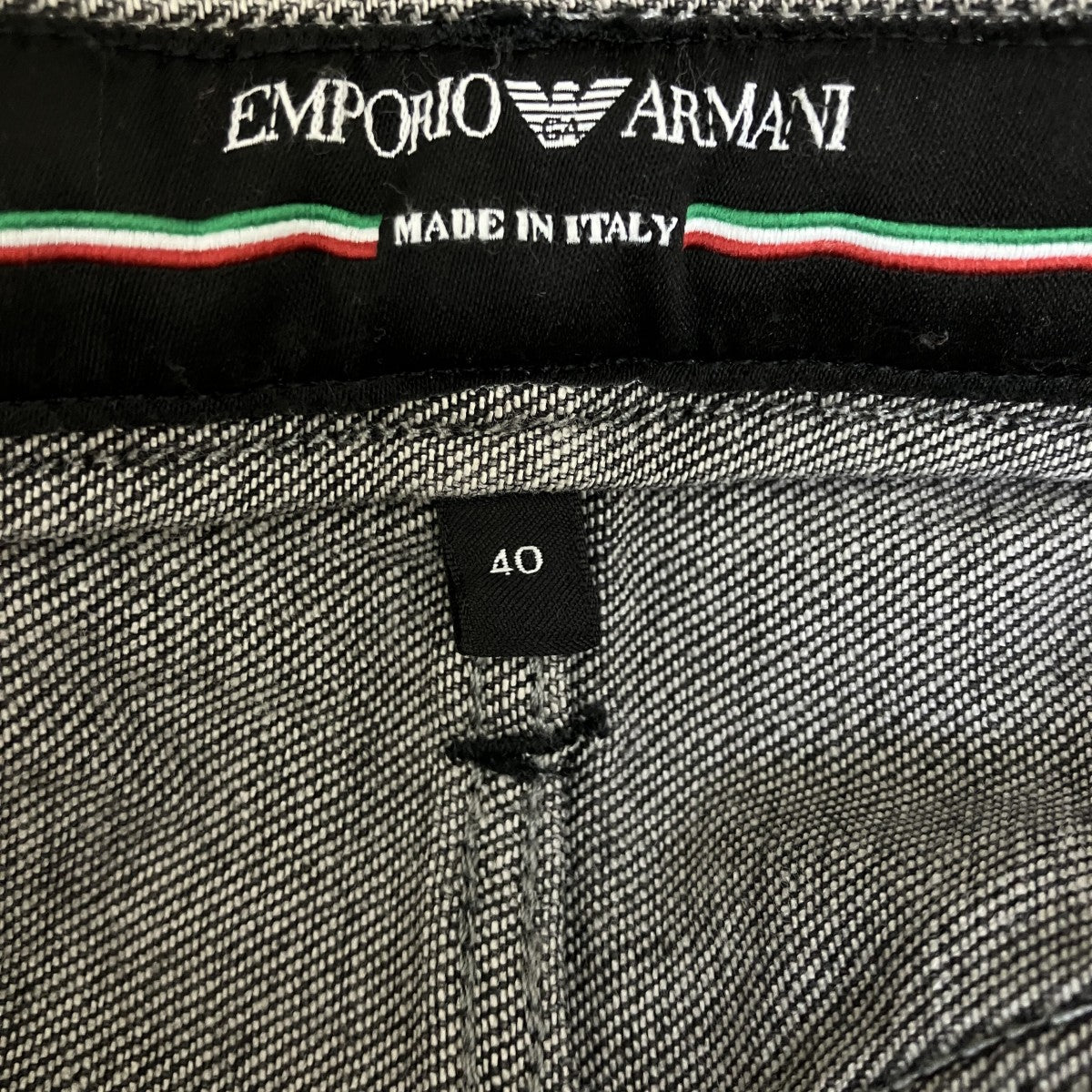 EMPORIO ARMANI ブラックジーンズ3Z1J00 1D81Z 古着・中古-6枚目のアイテム画像