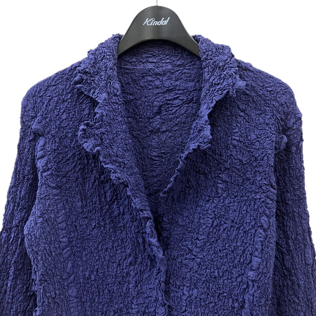 me ISSEY MIYAKE クレープ加工テーラードジャケットMI24FD481 古着・中古-3枚目のアイテム画像
