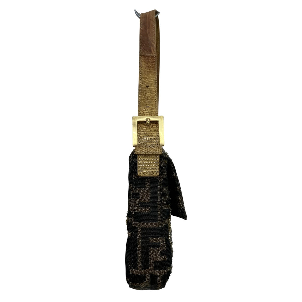 FENDI マンマバケット ビジューズッカ柄ショルダーバッグ 古着・中古-2枚目のアイテム画像
