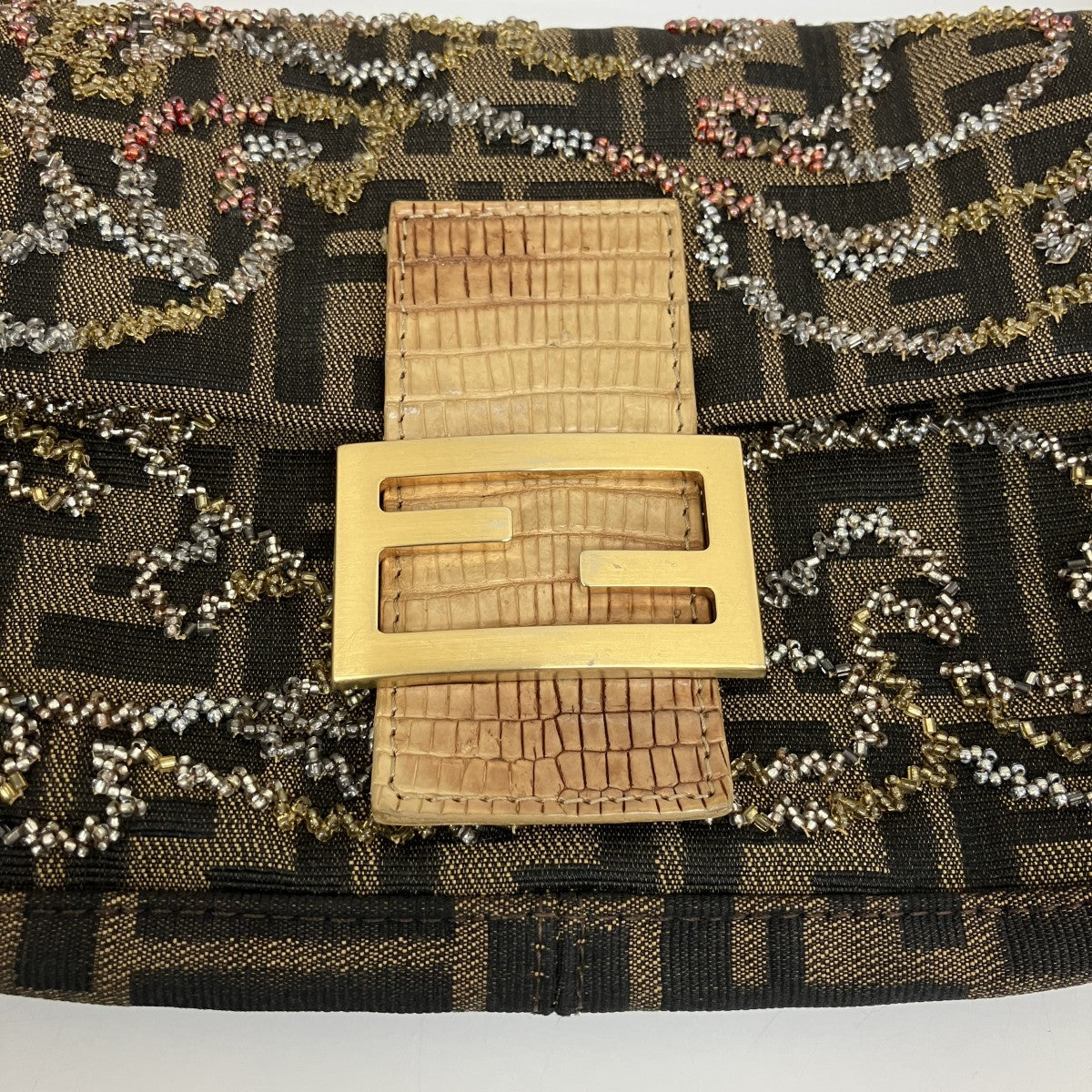 FENDI マンマバケット ビジューズッカ柄ショルダーバッグ 古着・中古-6枚目のアイテム画像