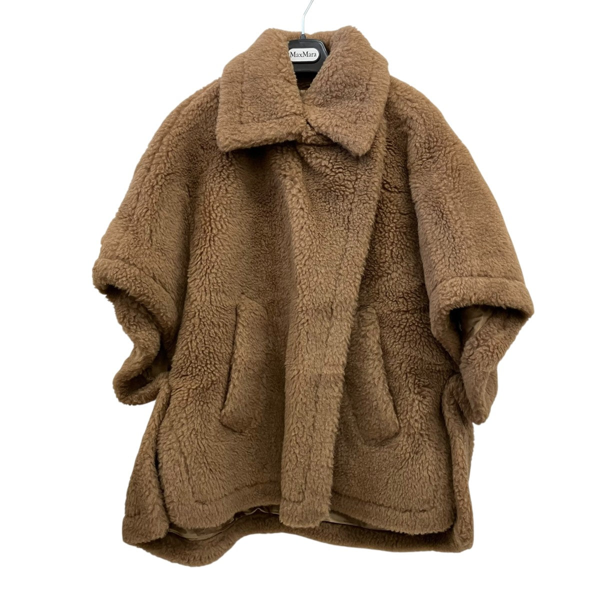 MaxMara テディベアケープ 古着・中古-1枚目のアイテム画像
