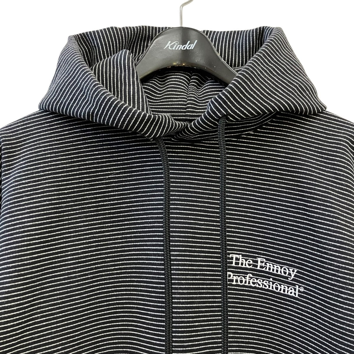 ENNOY(エンノイ) ボーダーパーカーAW24BRENCT02NTL 24AWBorder Hoodie