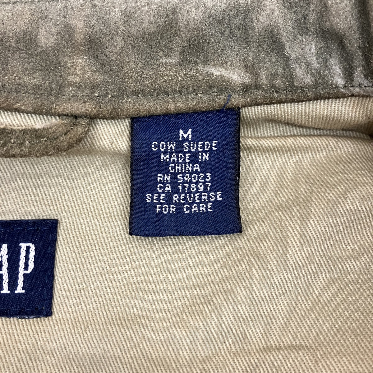 GAP OLDGAPレザーシャツ 古着・中古-6枚目のアイテム画像