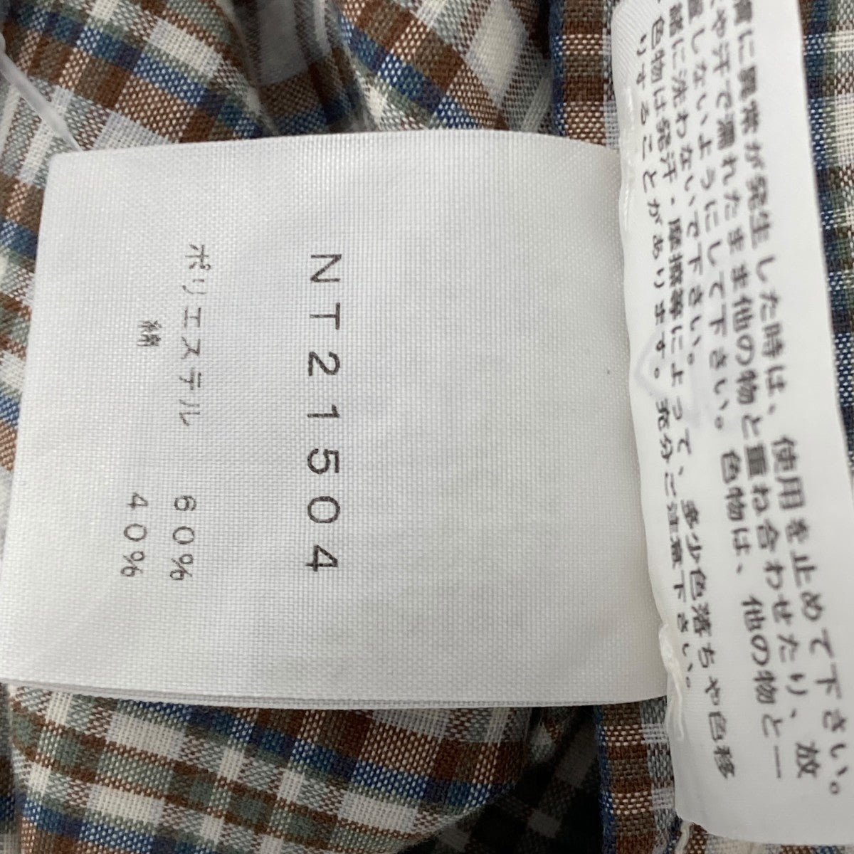 THE NORTH FACE チェック長袖シャツ 古着・中古-7枚目のアイテム画像