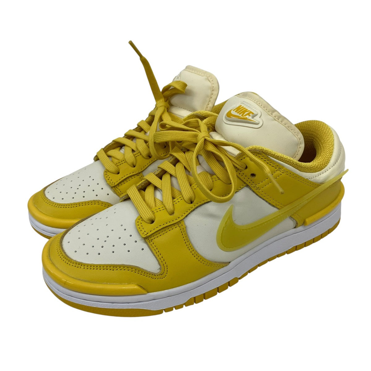 NIKE Women’s Dunk Low Twist Coconut Milk Vivid Sulfur WhiteローカットスニーカーDZ2794-100 古着・中古-1枚目のアイテム画像
