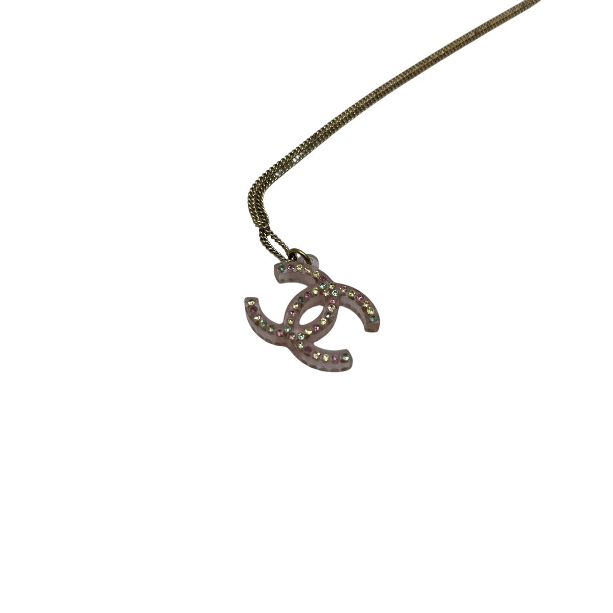 CHANEL 04Aラインストーンネックレス 古着・中古-3枚目のアイテム画像