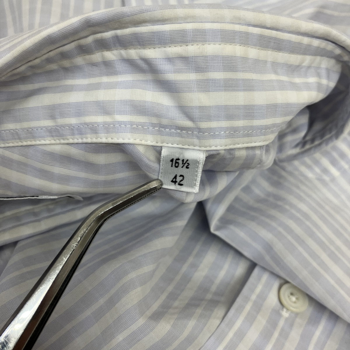 HERMES チェック半袖シャツ 古着・中古-5枚目のアイテム画像