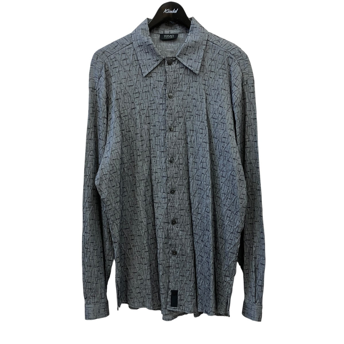 VERSACE CLASSIC フクレジャガード長袖シャツ 古着・中古-1枚目のアイテム画像