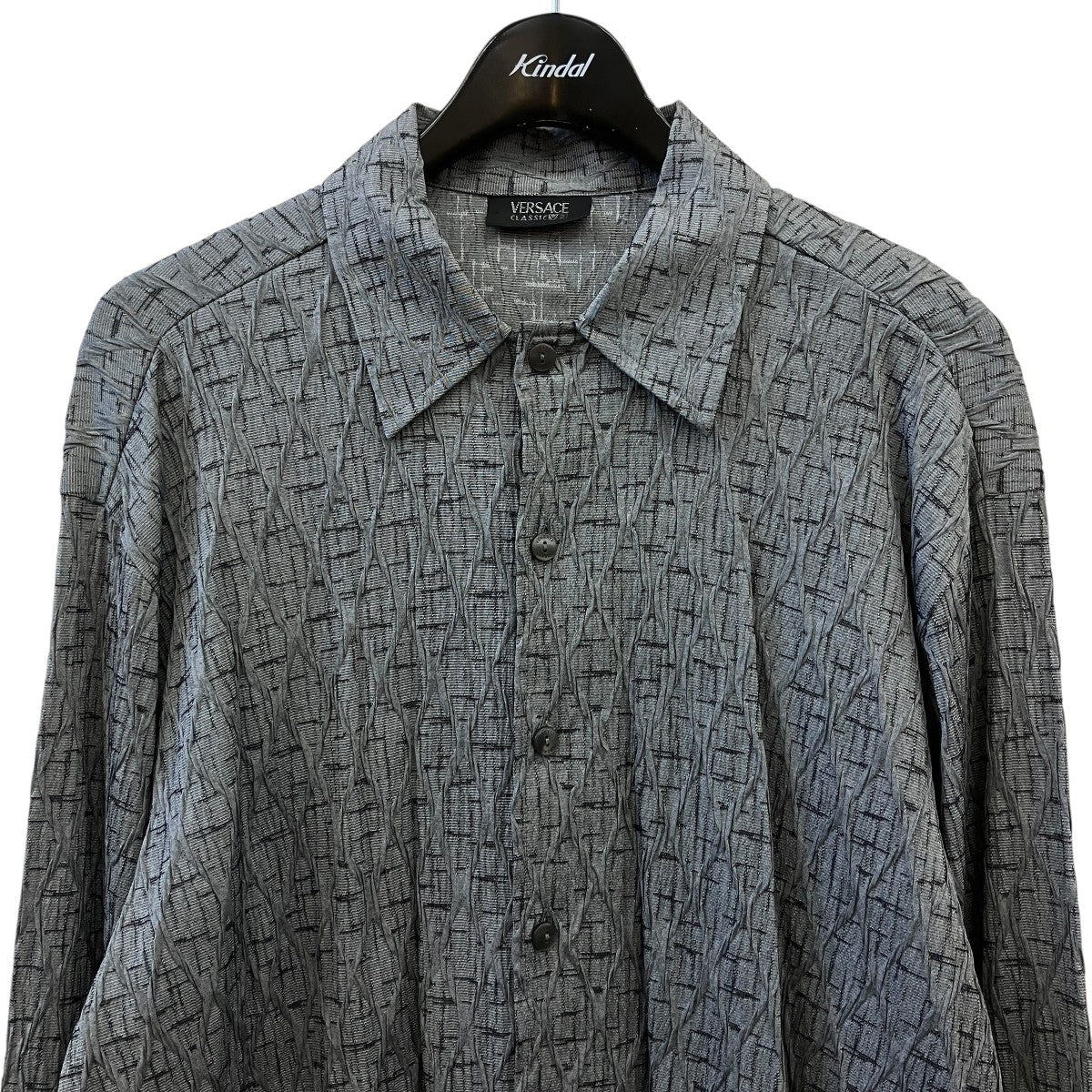 VERSACE CLASSIC フクレジャガード長袖シャツ 古着・中古-3枚目のアイテム画像