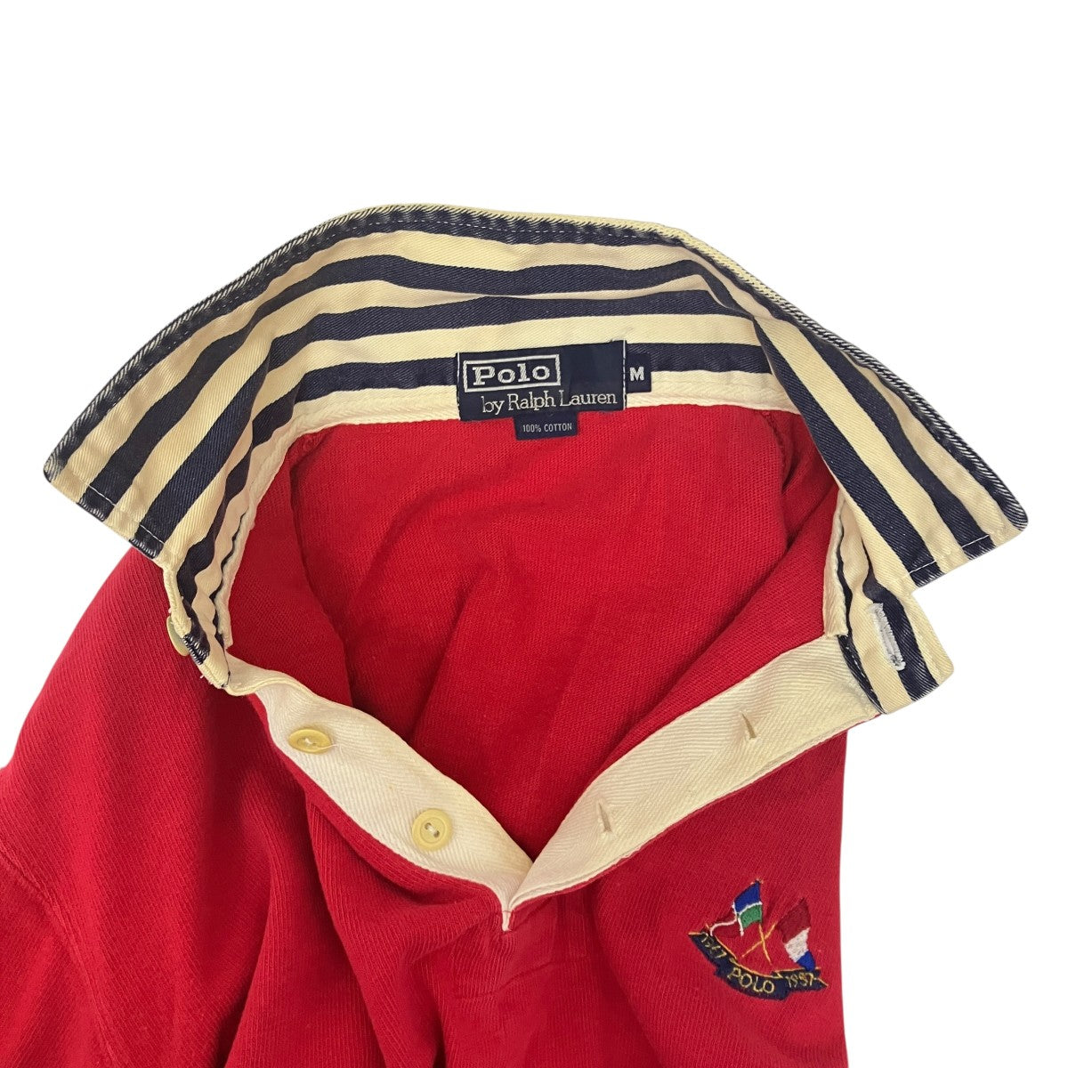 90S Vintage長袖ポロシャツ