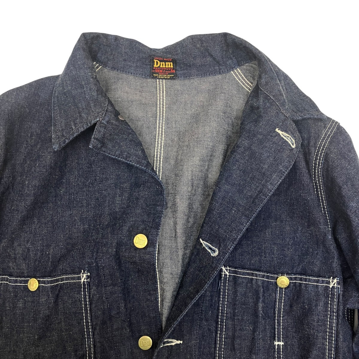 DENIME 旧タグカバーオール 古着・中古-4枚目のアイテム画像