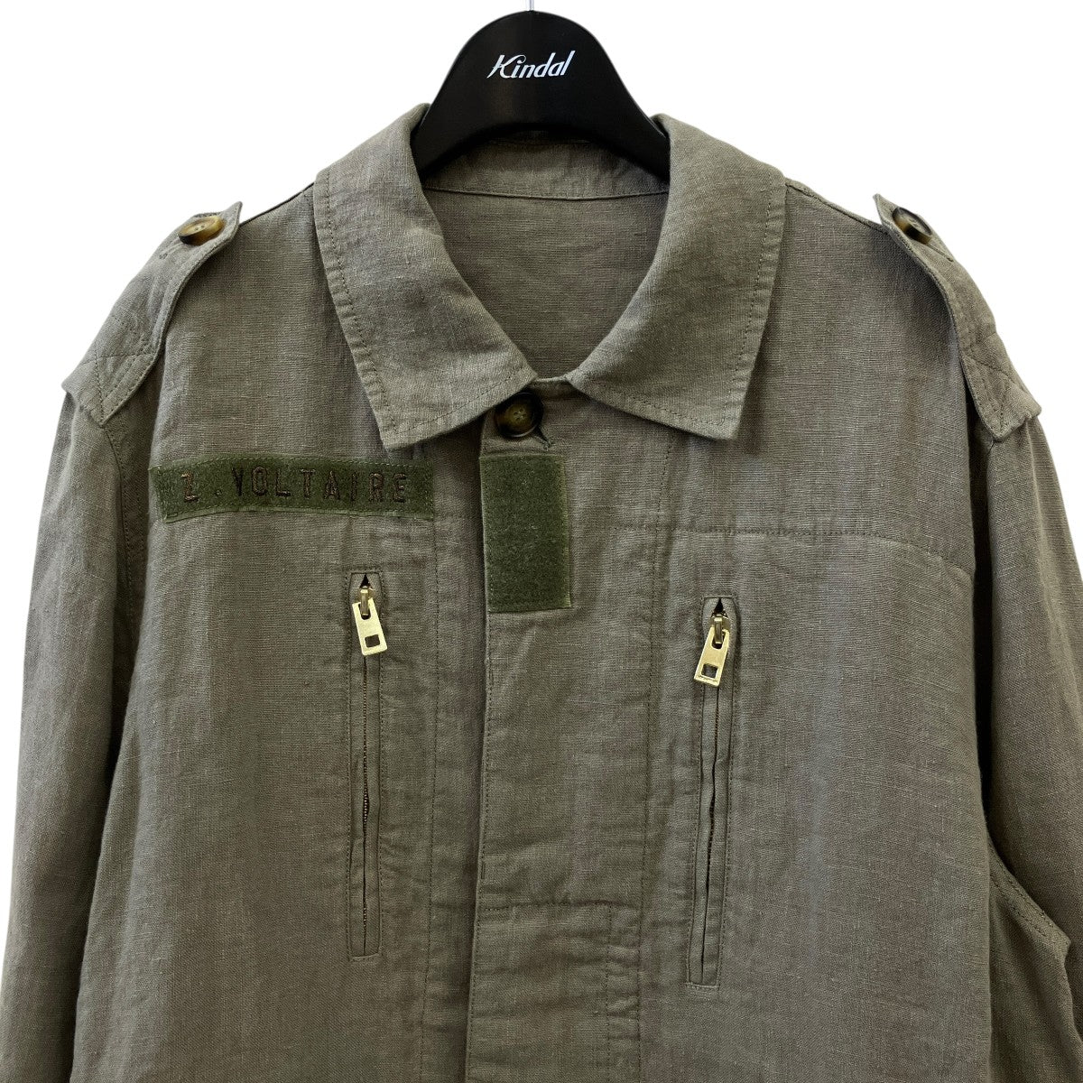 ZADIG＆VOLTAIRE TOASTMILIミリタリージャケットWHCO0501F 古着・中古-3枚目のアイテム画像