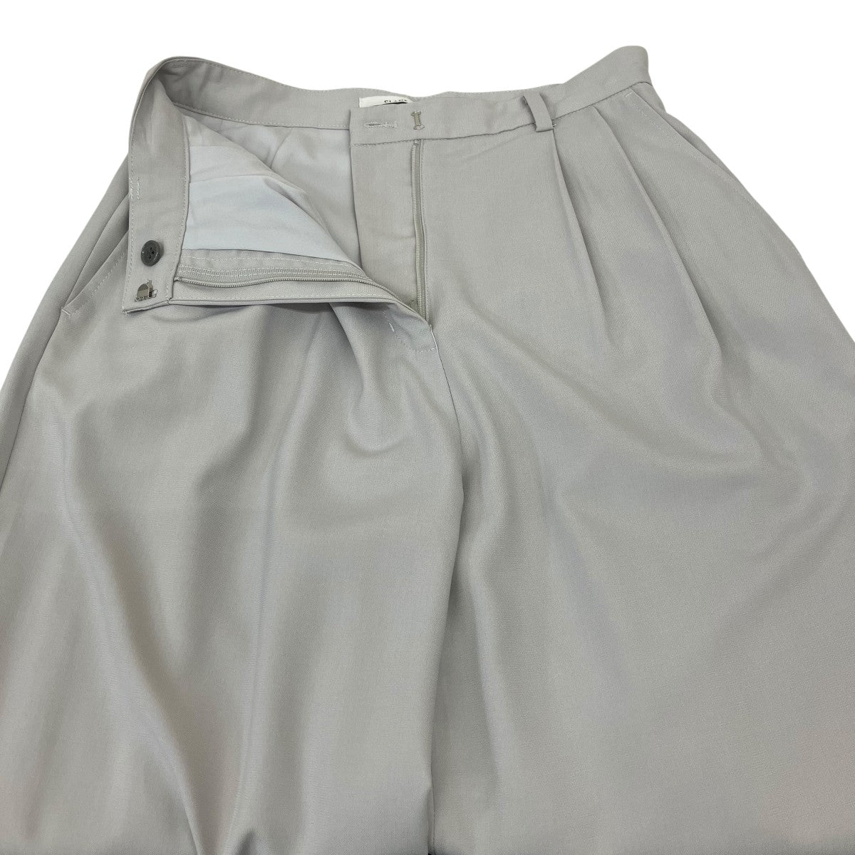 CLANE BASIC TUCK PANTSワイドパンツ12110-7112 古着・中古-3枚目のアイテム画像