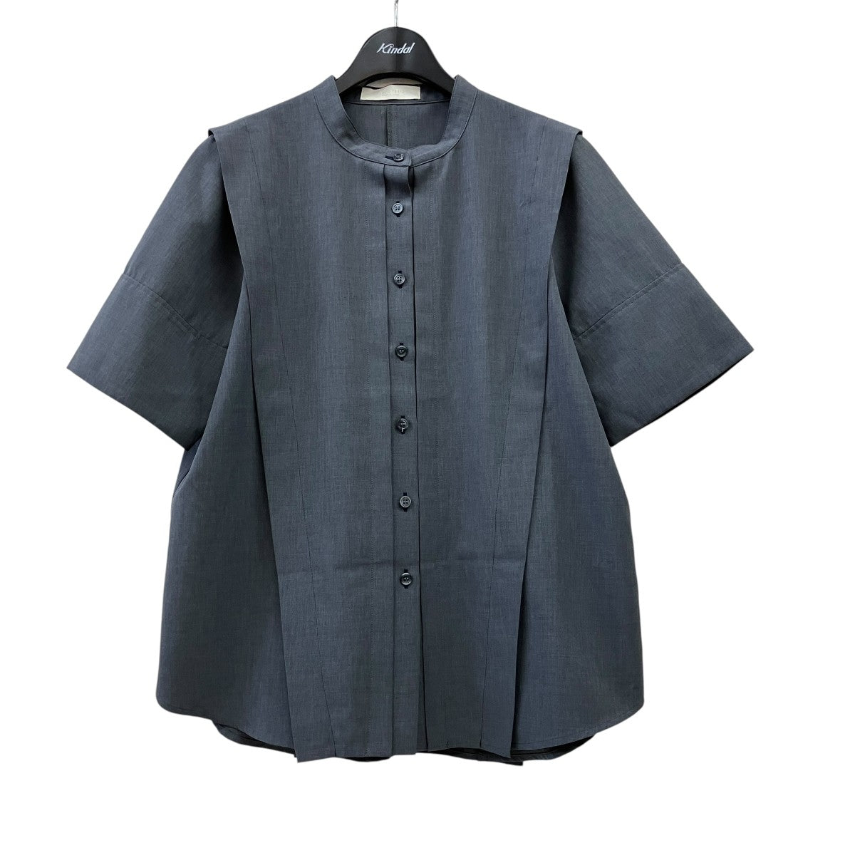 PUBLIC TOKYO バンドカラー半袖シャツ165302001 古着・中古-1枚目のアイテム画像