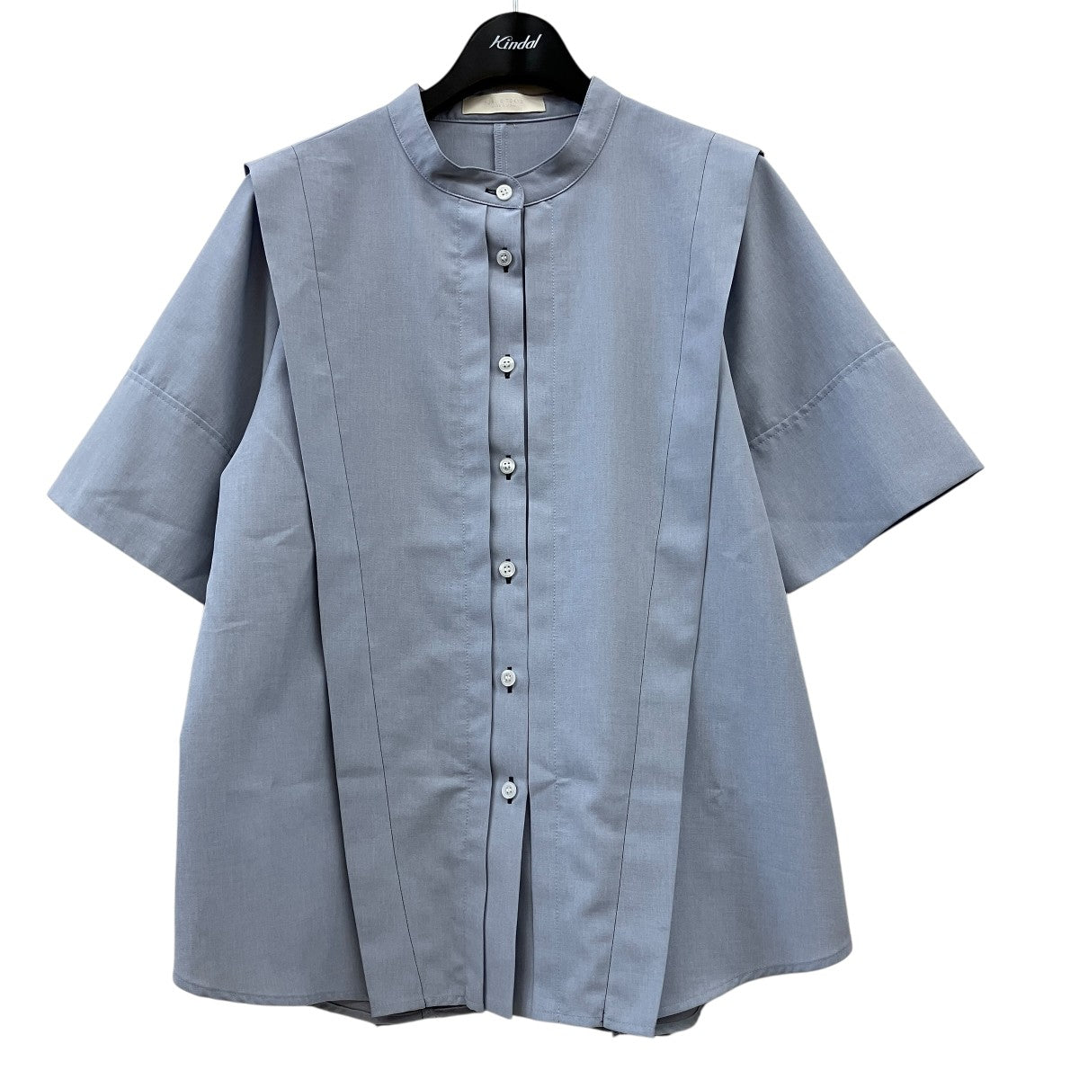 PUBLIC TOKYO バンドカラー半袖シャツ165302001 古着・中古-1枚目のアイテム画像