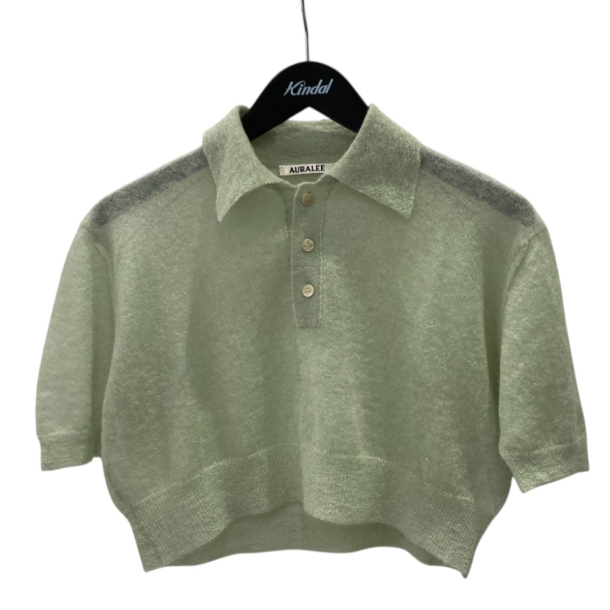 KID MOHAIR SHEER KNIT SHORT POLOモヘアニットポロシャツA24SP03FG