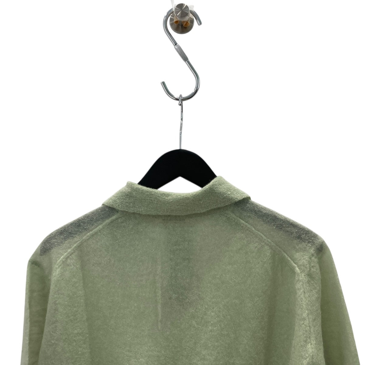 KID MOHAIR SHEER KNIT SHORT POLOモヘアニットポロシャツA24SP03FG