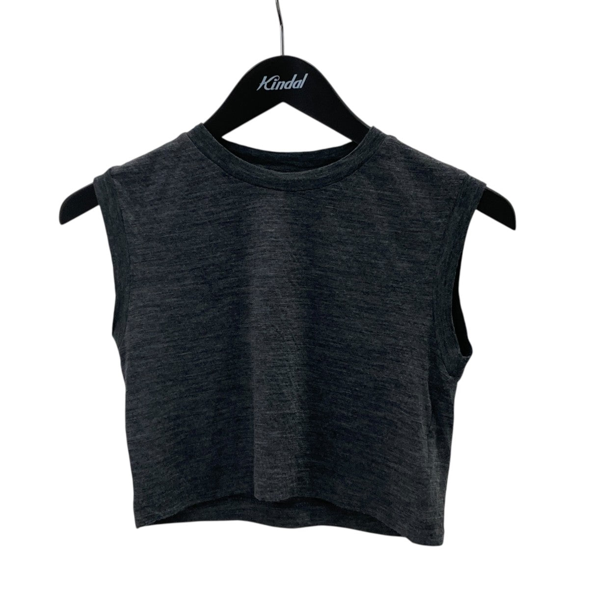 AURALEE SUPER SOFT WOOL SHEER JERSEY SHORT SLEEVELESS薄手ニットA23AT06WT 古着・中古-1枚目のアイテム画像