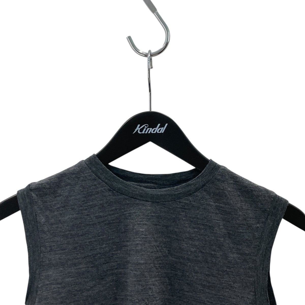 AURALEE SUPER SOFT WOOL SHEER JERSEY SHORT SLEEVELESS薄手ニットA23AT06WT 古着・中古-2枚目のアイテム画像