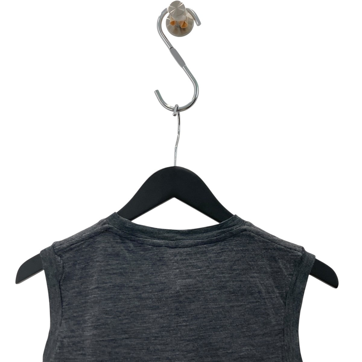 AURALEE SUPER SOFT WOOL SHEER JERSEY SHORT SLEEVELESS薄手ニットA23AT06WT 古着・中古-4枚目のアイテム画像