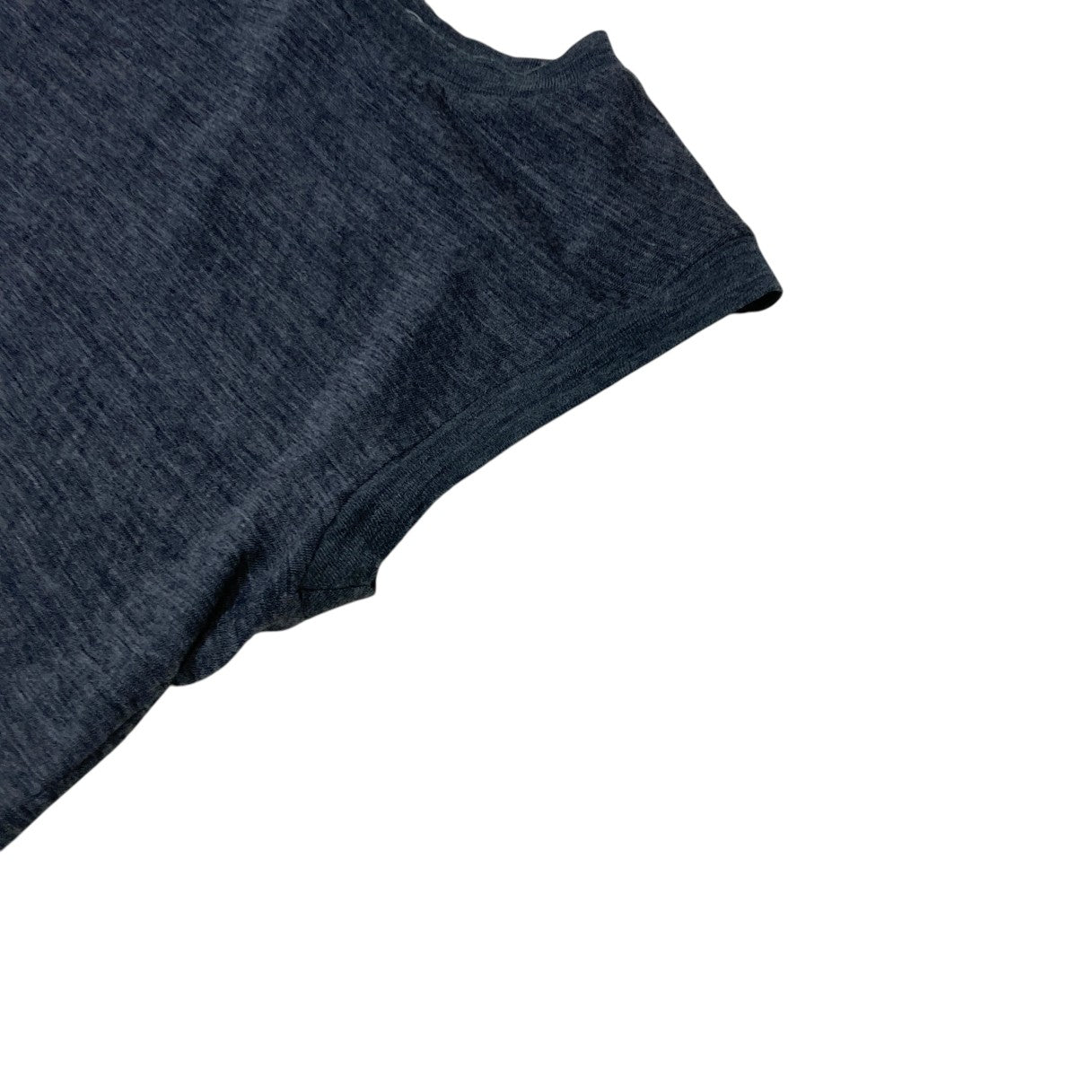 AURALEE SUPER SOFT WOOL SHEER JERSEY SHORT SLEEVELESS薄手ニットA23AT06WT 古着・中古-6枚目のアイテム画像